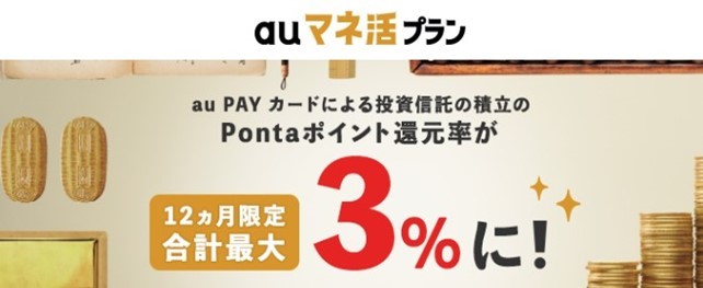 クレカ積立で還元率が最大3％