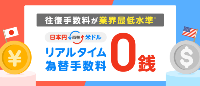 外貨決済なら為替手数料無料